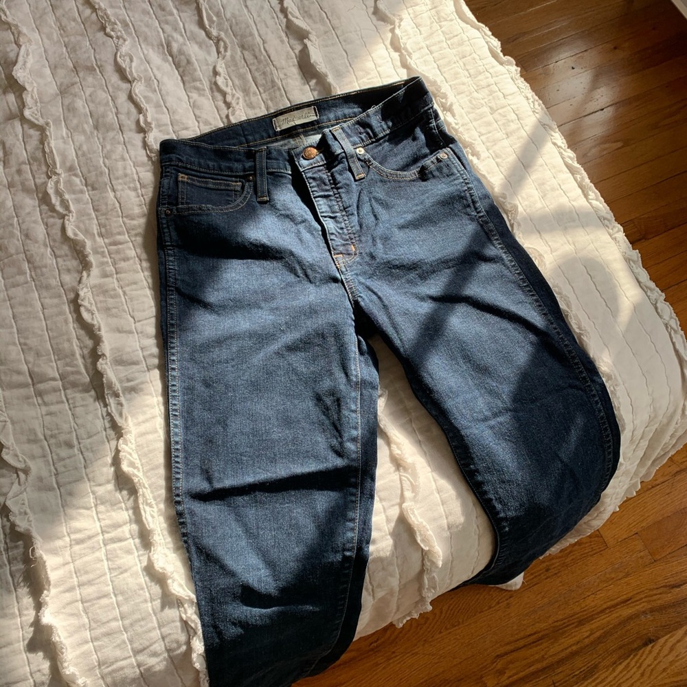 Madewell Skinny Jeans - Dark Wash (Navy)